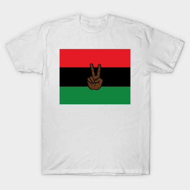 Pan African flag Juneteenth black freedom liberation T-Shirt by Nalidsa